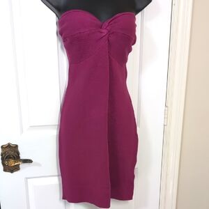 Abercrombie& Fitch Red Strapless Bodycon Dress Large NEW